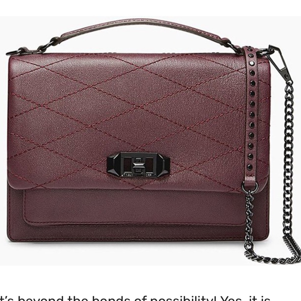 Rebecca Minkoff Je T'aime Medium Crossbody –  with chain strap NWOT hot color